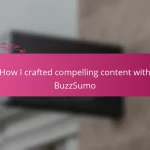 How I crafted compelling content with BuzzSumo