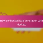 How I enhanced lead generation with Marketo