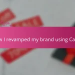 How I revamped my brand using Canva