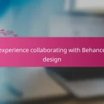 My experience collaborating with Behance for design