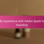 My experience with Adobe Spark for branding