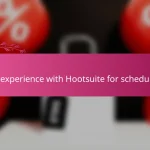 My experience with Hootsuite for scheduling