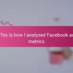 This is how I analyzed Facebook ad metrics