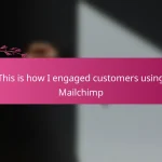This is how I engaged customers using Mailchimp