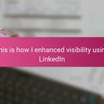 This is how I enhanced visibility using LinkedIn