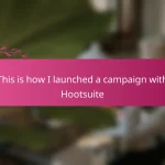 This is how I launched a campaign with Hootsuite