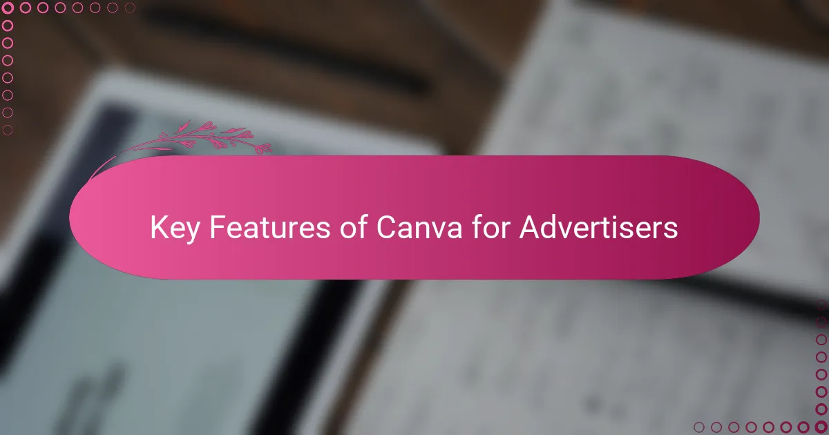 Key Features of Canva for Advertisers