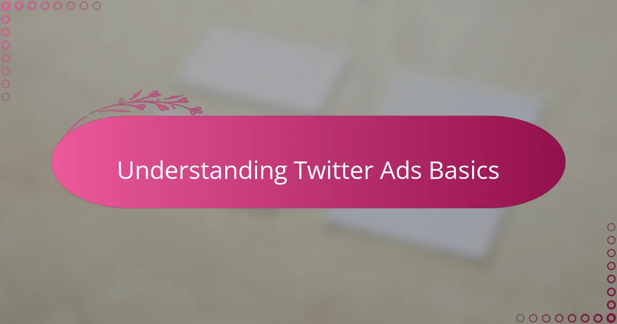 Understanding Twitter Ads Basics
