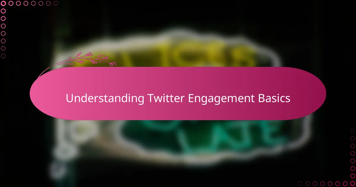 Understanding Twitter Engagement Basics